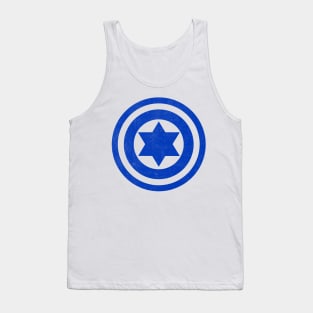 Captain Jew Funny Design 1 Blue Print Tank Top